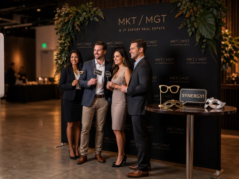Corporate event guests at Photo Booths Inc.